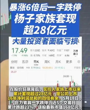 杨子家族套现